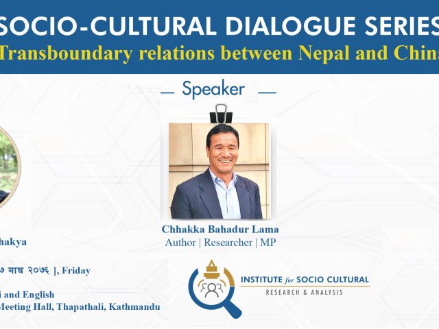 Transboundary relations between Nepal and China: Socio-Cultural and Economic Perspective